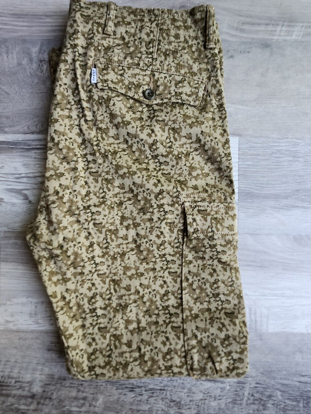 Levis Mens Camo Cargo Pants 34x30 Desert Camouflage Utility Military Stretch